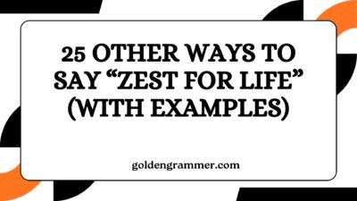 Other Ways to Say “Zest for Life”